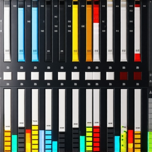 Screenshot of a digital audio workstation with multi-track editing tools and waveform display