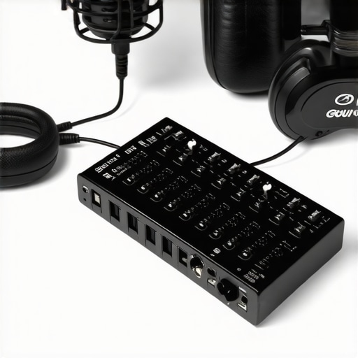 Audio Interface & Studio Headphones for Crisp Podcast Recordings