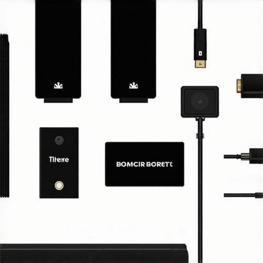 Home studio with shielded cables and proper equipment placement to prevent noise